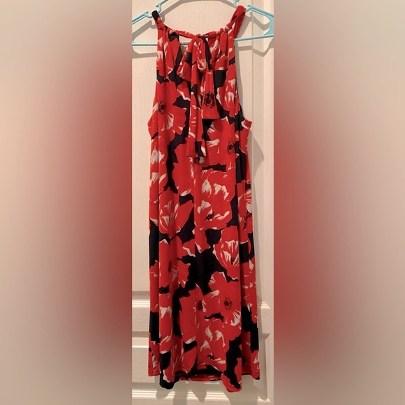 Trina by Trina Turk Floral Back Bow Sleeveless Halter Mini Dress - Picture 5 of 9